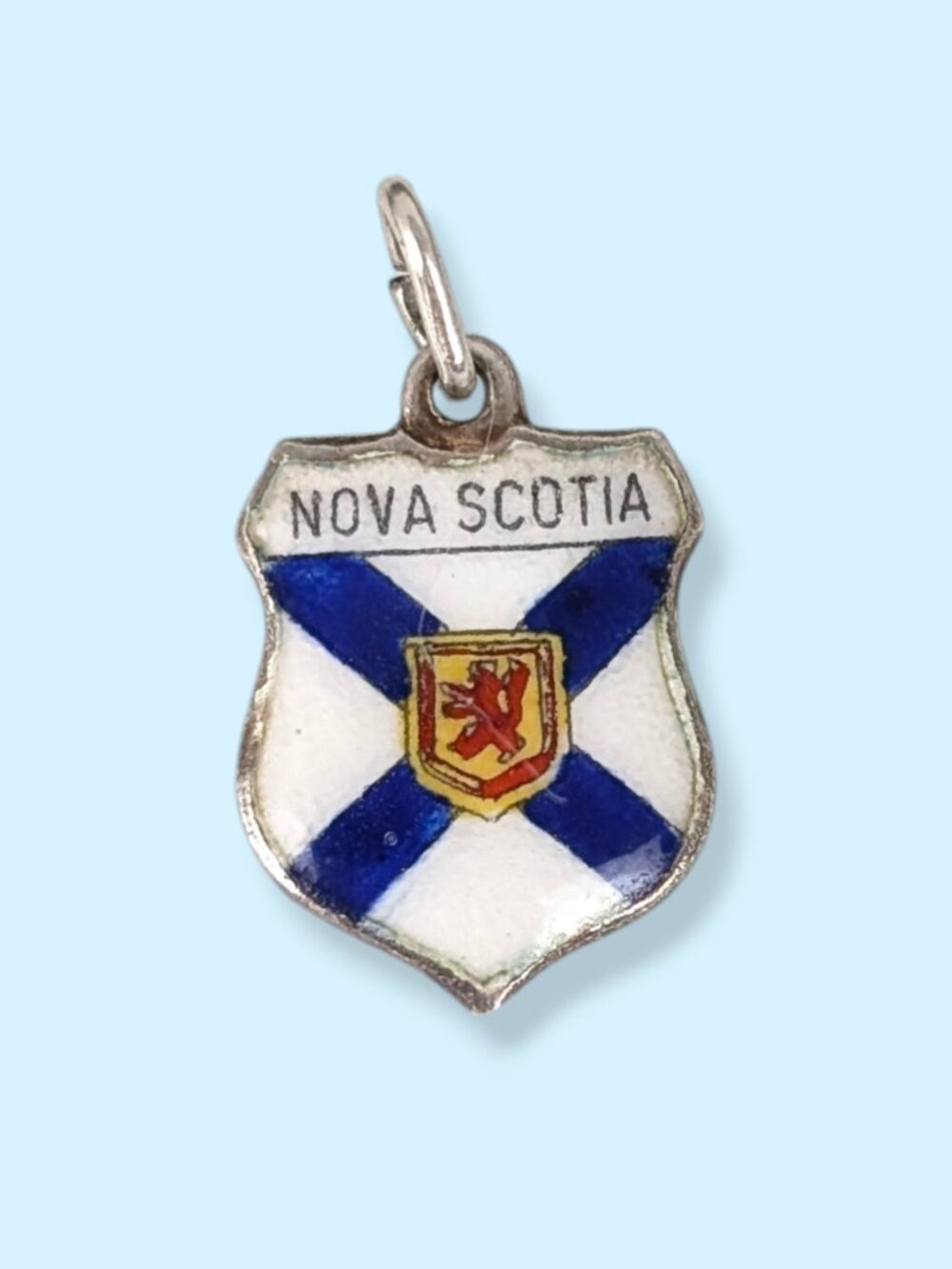 Vintage 925 REU Nova Scotia Flag & Coat of Arms Charm